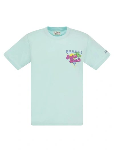 Shop Mc2 Saint Barth Cotton T Shirt With Sb Summer Print