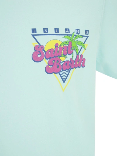 Shop Mc2 Saint Barth Cotton T Shirt With Sb Summer Print
