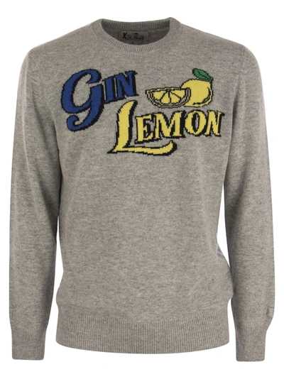Shop Mc2 Saint Barth Gyn Lemon Wool And Cashmere Blend Jumper