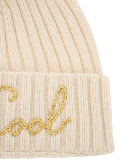 Shop Mc2 Saint Barth Hat With Pompom And Embroidery