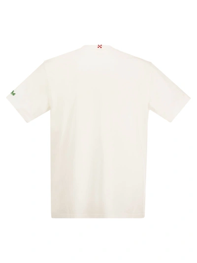 Shop Mc2 Saint Barth Tennis Team T Shirt With Embroidery On Pocket