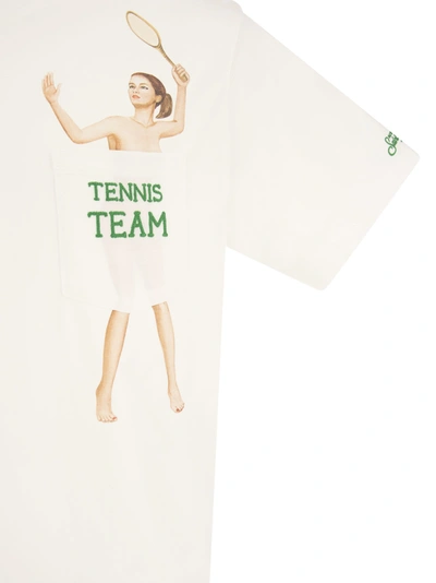 Shop Mc2 Saint Barth Tennis Team T Shirt With Embroidery On Pocket