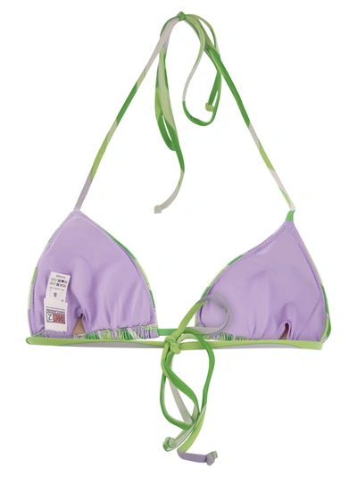 Mc2 Saint Barth Graphic Printed Triangle Bikini Top