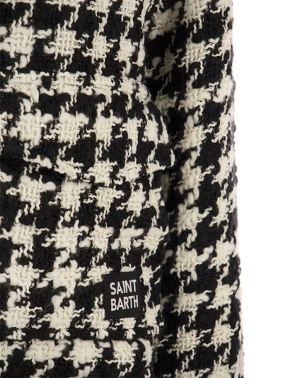 Shop Mc2 Saint Barth Women's Short Shirt With Pied De Poul Print