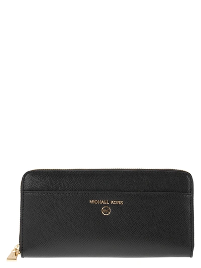 Shop Michael Kors Continental Wallet With Logo