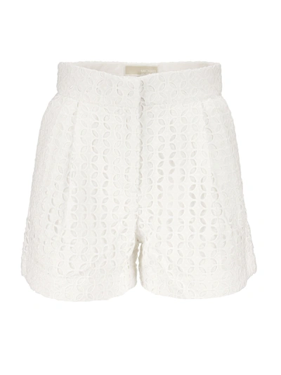 Shop Michael Kors Eyelet Pleated Shorts