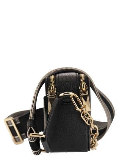 Shop Michael Kors Jet Set Small Chamber Bag In Grained Leather With Double Zip