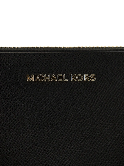 Shop Michael Kors Large Cross Grain Leather Smartphone Wrist Pouch