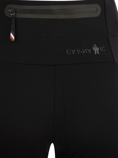 Moncler Brand-embossed Slim-fit High-rise Stretch-woven Leggings