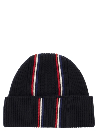 Shop Moncler Tricolour Wool Hat