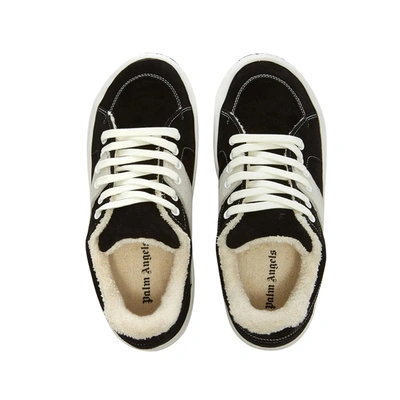 Shop Palm Angels Suede Logo Sneakers