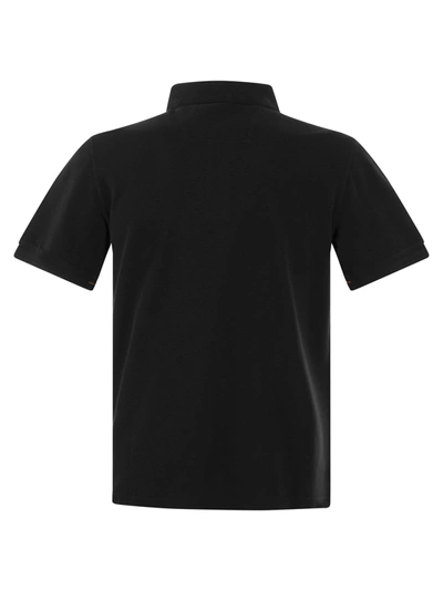Shop Parajumpers Patch Cotton Polo Shirt