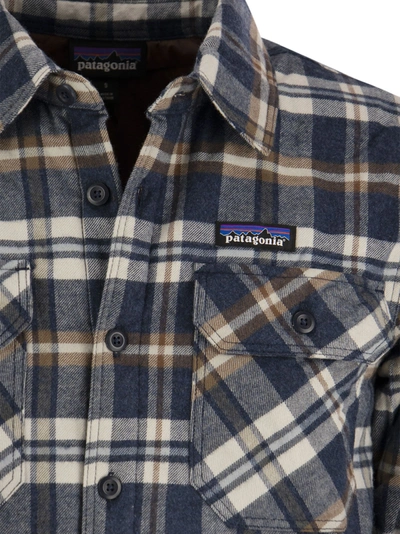 Shop Patagonia Medium Weight Organic Cotton Insulated Flannel Shirt Fjord