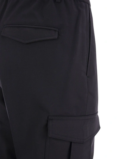 Shop Peserico Cargo Trousers With Drawstring