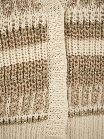 Shop Peserico Long Sleeve Yarn Inlaid Cardigan