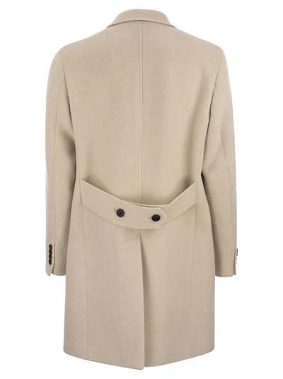 Shop Peserico Single Breasted Wool Coat