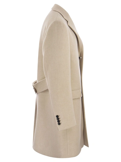 Shop Peserico Single Breasted Wool Coat