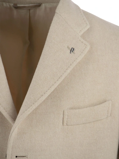 Shop Peserico Single Breasted Wool Coat