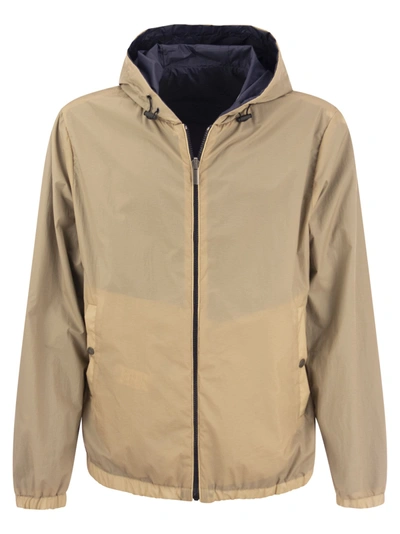 Shop Peserico Reversible Jacket With Hood