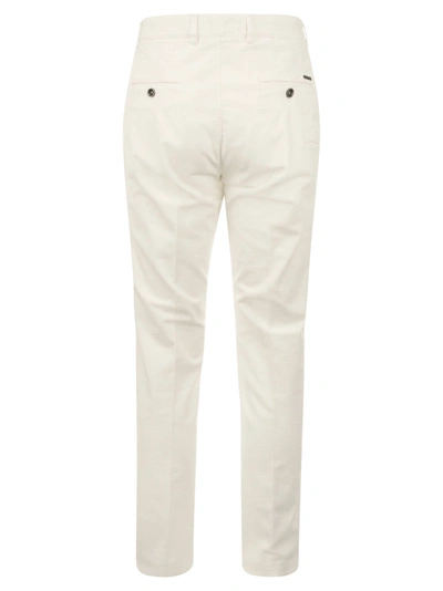 Shop Peserico Velvet Chino Trousers