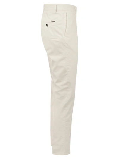 Shop Peserico Velvet Chino Trousers