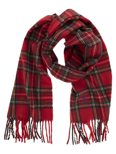 Shop Polo Ralph Lauren Cashmere Tartan Scarf