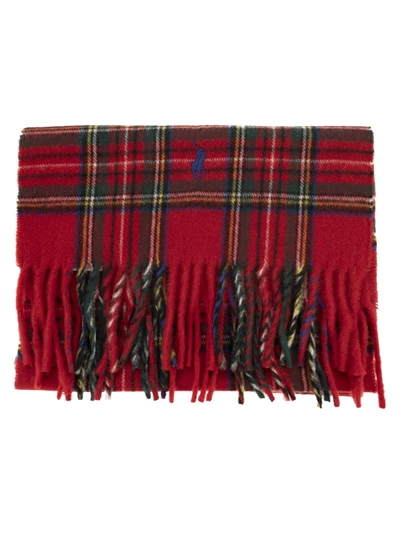 Shop Polo Ralph Lauren Cashmere Tartan Scarf