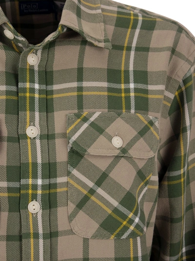 Shop Polo Ralph Lauren Cotton Twill Plaid Shirt