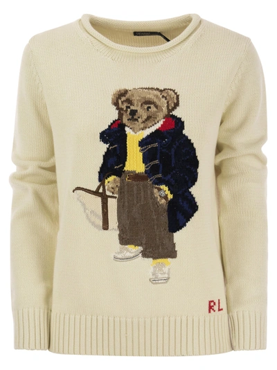 Shop Polo Ralph Lauren Polo Bear Cotton Jersey