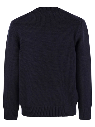 Shop Polo Ralph Lauren Rl Wool Inlay Sweater