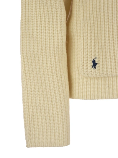 Shop Polo Ralph Lauren Ribbed Wool And Cashmere Cardigan