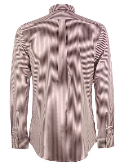 Shop Polo Ralph Lauren Slim Fit Striped Stretch Poplin Shirt