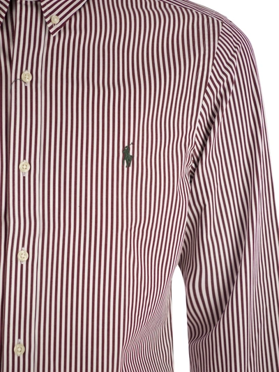 Shop Polo Ralph Lauren Slim Fit Striped Stretch Poplin Shirt