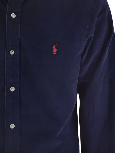 Shop Polo Ralph Lauren Slim Fit Velvet Shirt
