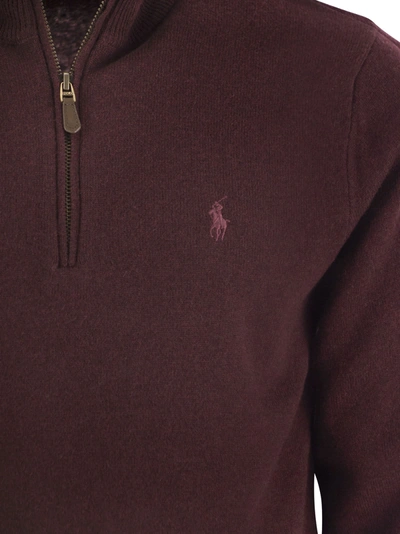 Shop Polo Ralph Lauren Wool Pullover With Half Zip