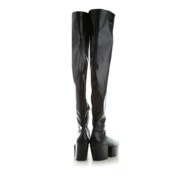 Prada Stretch Napa Over-the Knee Platform Boots