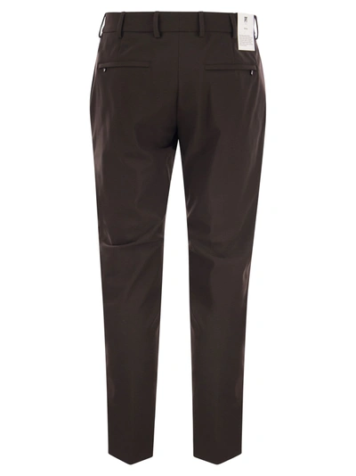 Shop Pt Pantaloni Torino 'epsilon' Trousers In Technical Fabric