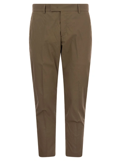 Shop Pt Pantaloni Torino Cotton And Lyocell Trousers