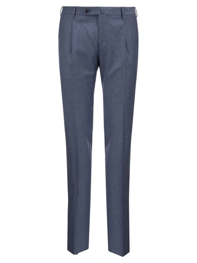 Shop Pt Pantaloni Torino Super Slim Pied De Poule Wool Trousers