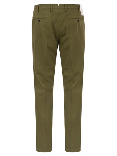 Shop Pt Pantaloni Torino Skinny Trousers In Cotton And Silk