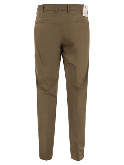 Shop Pt Pantaloni Torino Stretch Trousers In Technical Fabric