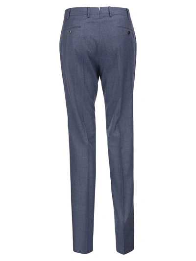 Shop Pt Pantaloni Torino Super Slim Pied De Poule Wool Trousers