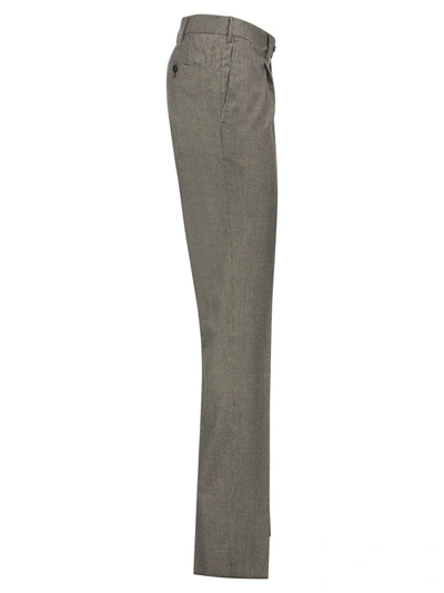 Shop Pt Pantaloni Torino Super Slim Pied De Poule Wool Trousers