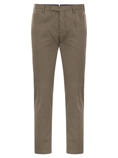 Pt Pantaloni Torino Superslim Trousers In Cotton And Silk