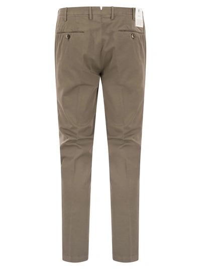 Pt Pantaloni Torino Superslim Trousers In Cotton And Silk