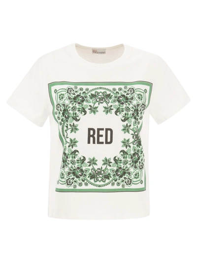 Shop Red Valentino Cotton Jersey T Shirt With Logo