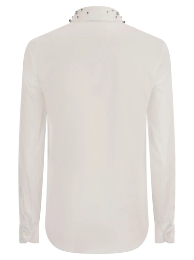 Shop Red Valentino Cotton Shirt With Stones