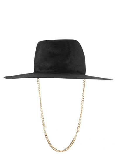 Shop Ruslan Baginskiy Fedora Hat With Chain Strap