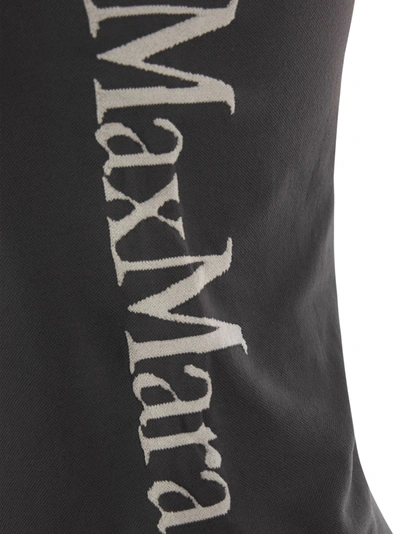 Shop 's Max Mara S Max Mara Fortuna Technical Fabric Top With Logo
