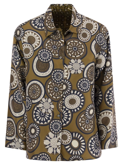 Shop 's Max Mara S Max Mara Timeshirt Reversible Patterned Silk Shirt